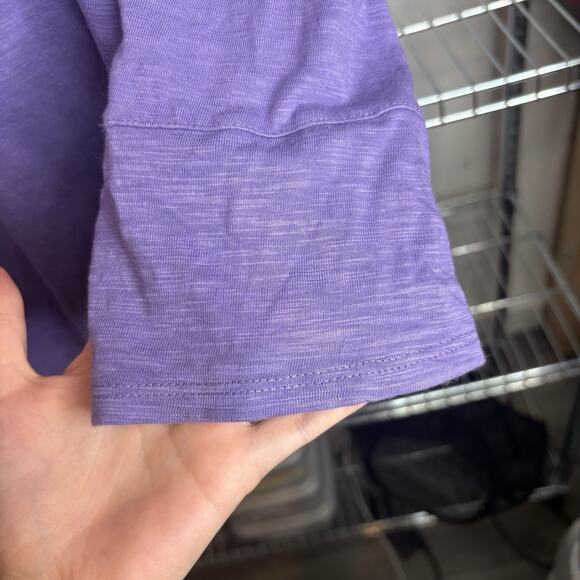 Chico’s Women’s Purple Indian Cotton Blend Scoop Neck Top Size 4 XXL Basics - Picture 8 of 10